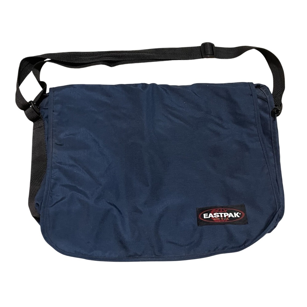 Eastpak Y2K Vintage Shoulder Bag Messenger Waterproof Navy Blue‎ USA Crossbody
